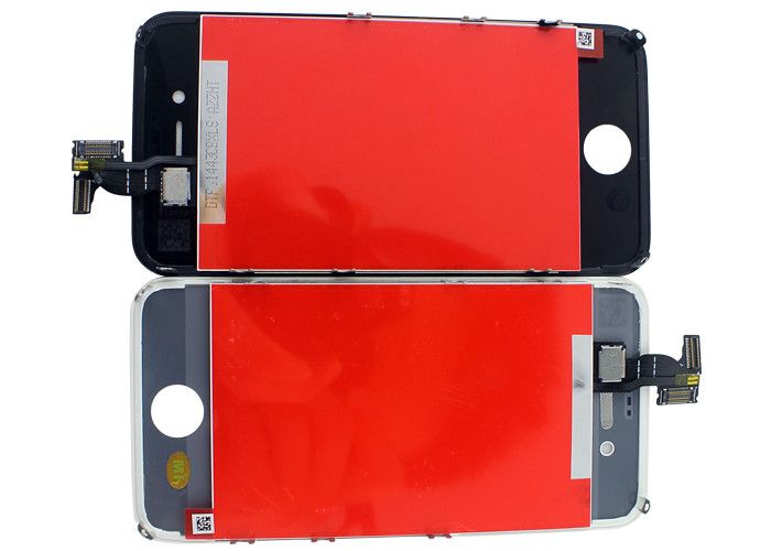 Özel Beyaz / iPhone4 için Meclis ile Siyah Smartphone lcd ekran değiştirme
