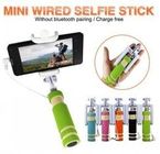 Mini Kablolu Cep telefonu selfie Telefonu için Paslanmaz Çelik sopa