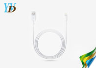 iPhone 5 Smartphone Aksesuarları Beyaz Standart 1m Yuvarlak Boru USB Kablosu
