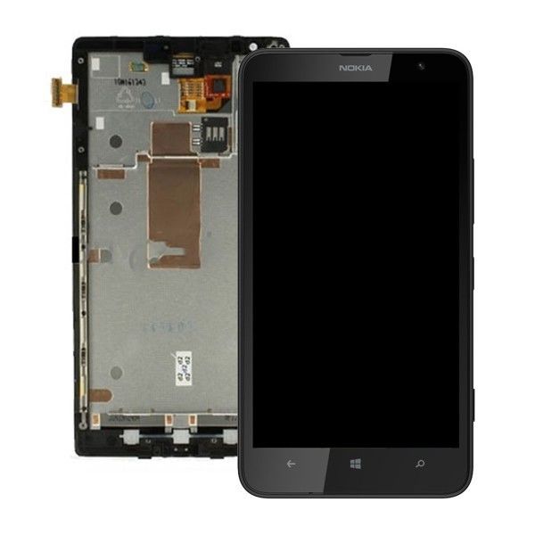 Siyah renkli 6 inç Nokia ekran Nokia 1320 LCD derleme değiştirme