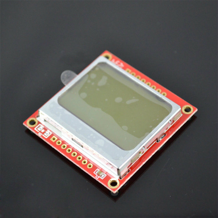 Nokia 5110 Arduino için Beyaz Arka ışık Kırmızı PCB ile Arduino için LCD modül