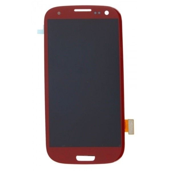 Samsung Galaxy S3 için orijinal 4.8 inç Kırmızı Cep Telefonu LCD Ekran
