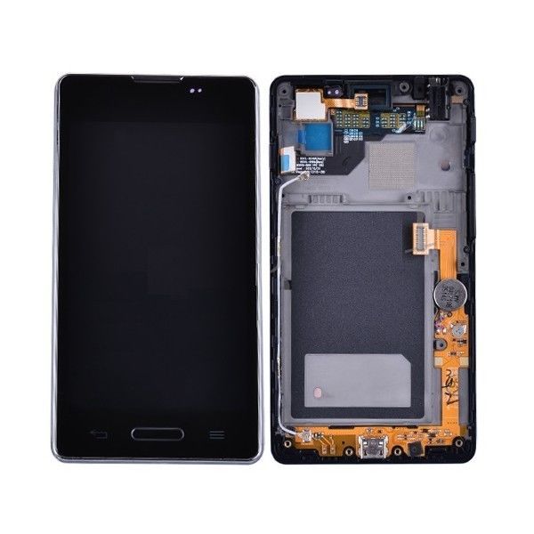 LG Optimus L5 II E460 için Siyah 4 inç dokunmatik ekran Sayısallaştırıcı LG LCD Ekran Yedek